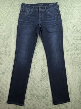 Lucky Brand Dark Indigo Jeans with Navy Floral Lining